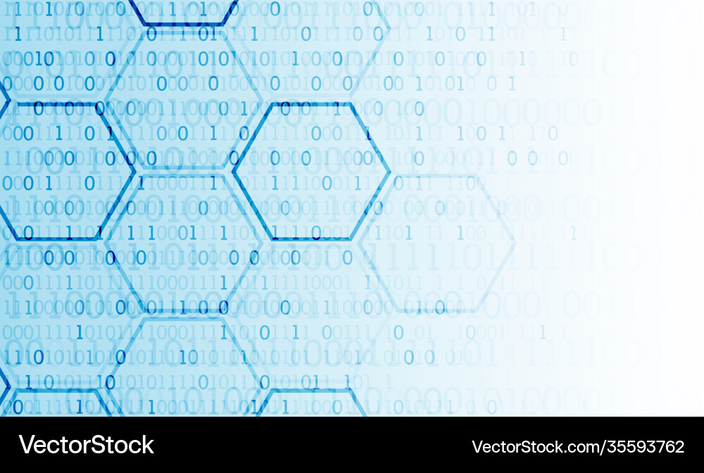 Abstract technology hexagonal background Vector Image