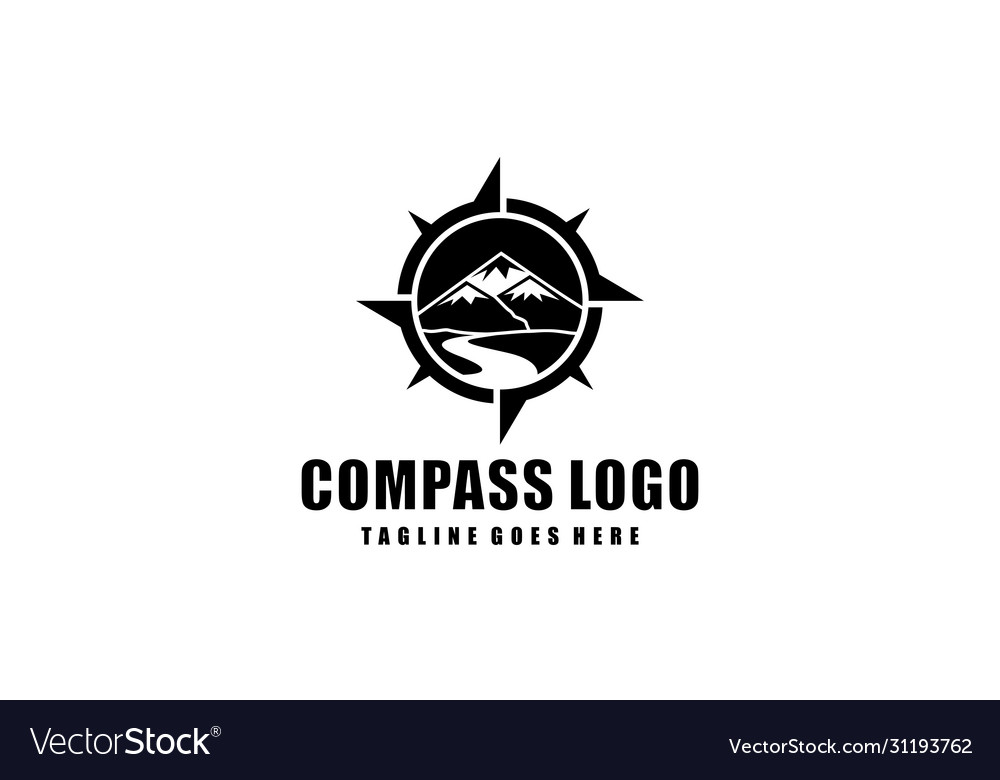 Creative compass concept for logo design