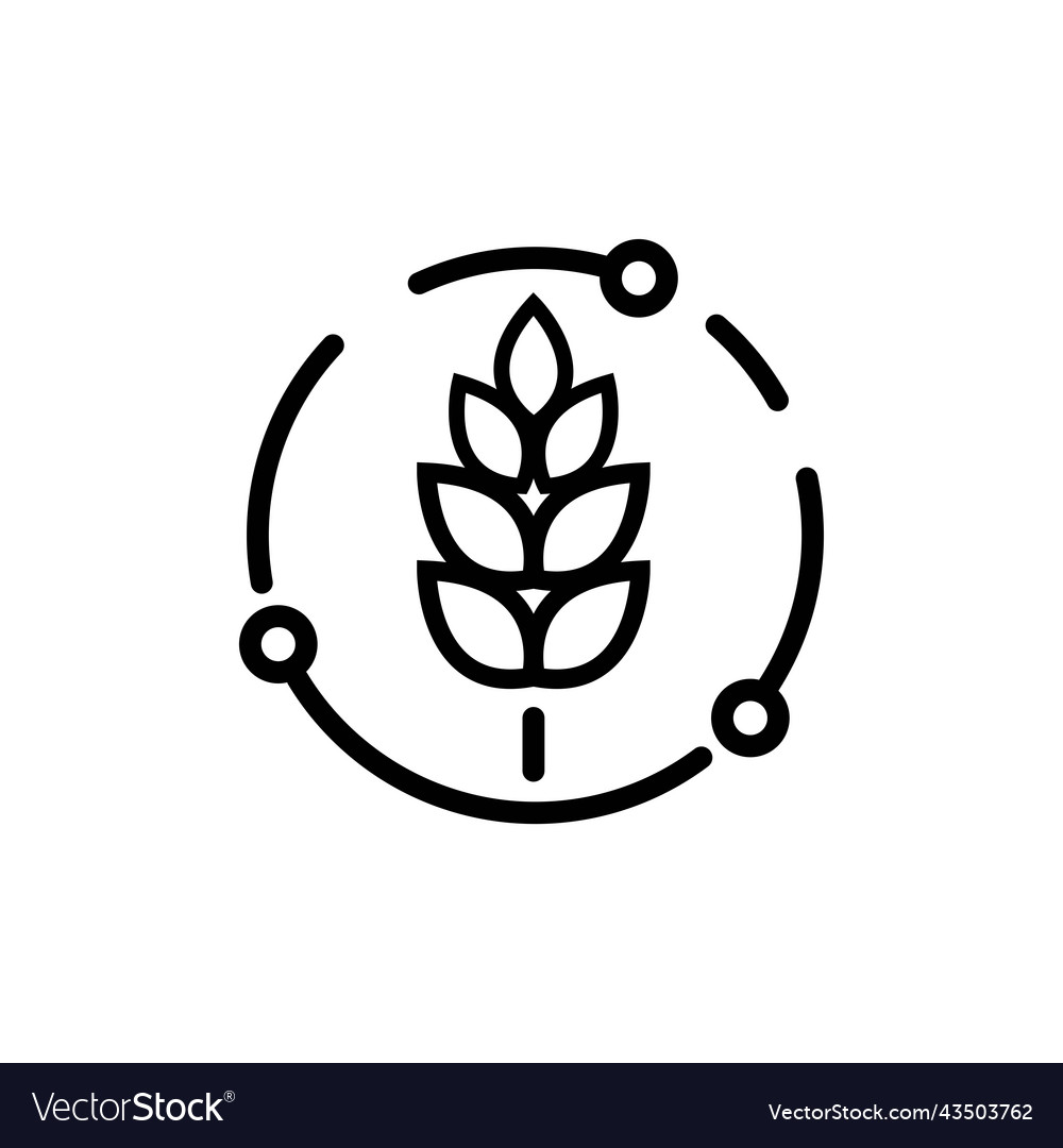 Wheat icon farm ears