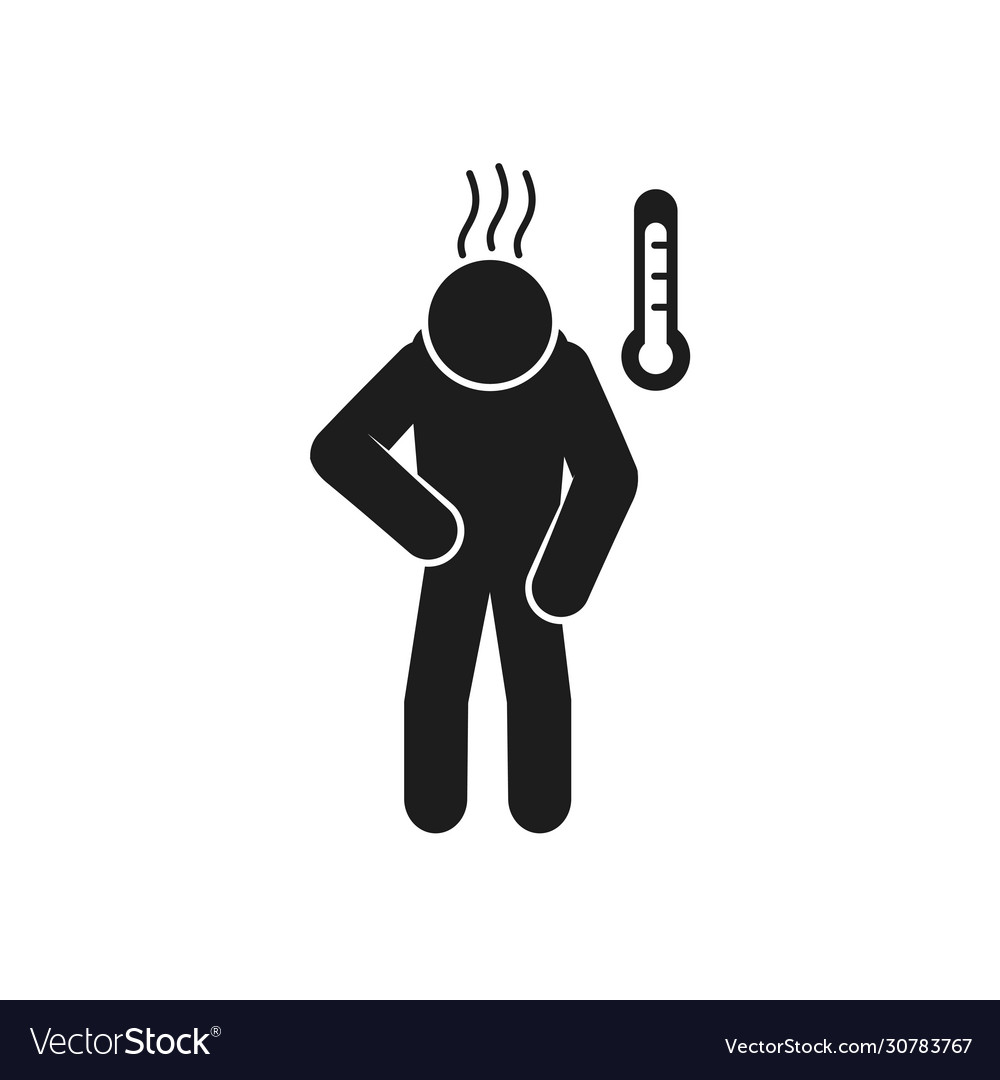 Covid19 19 preventions concept pictograph man Vector Image