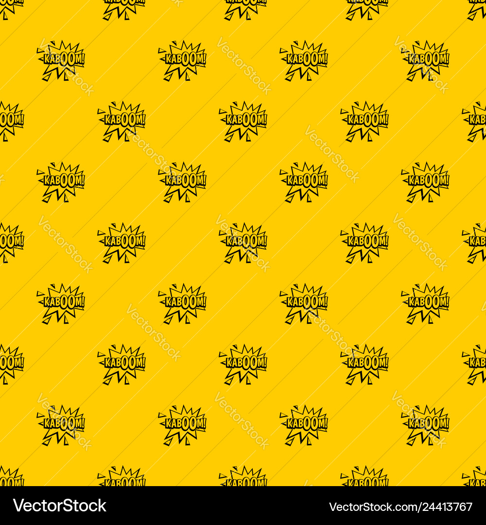 Kaboom explosion pattern Royalty Free Vector Image