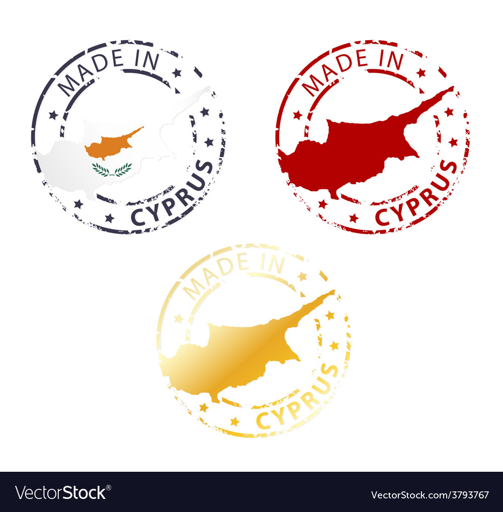 Made in Cyprus stamp Royalty Free Vector Image