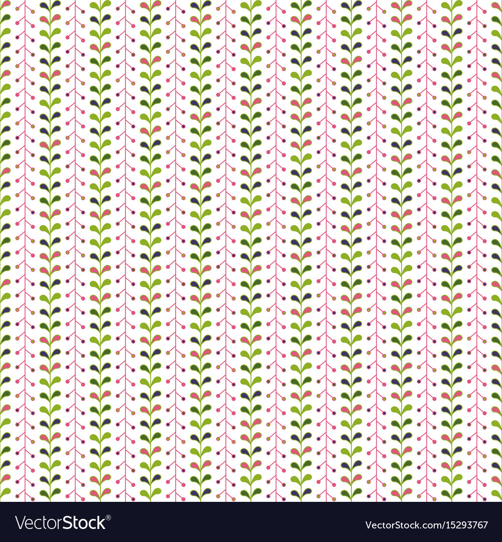 Simple pattern with leaves colorful