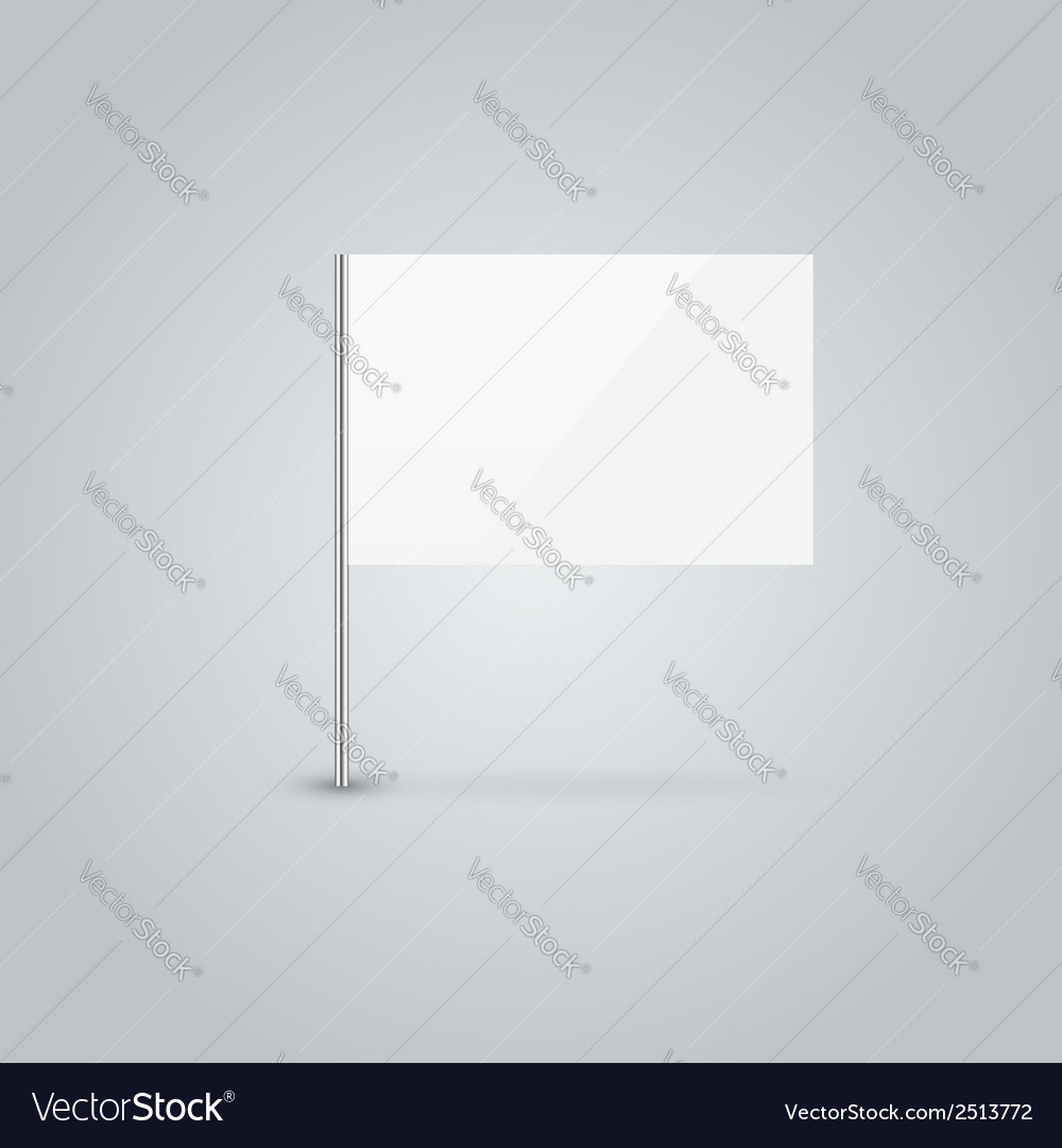 Blank flag Royalty Free Vector Image - VectorStock