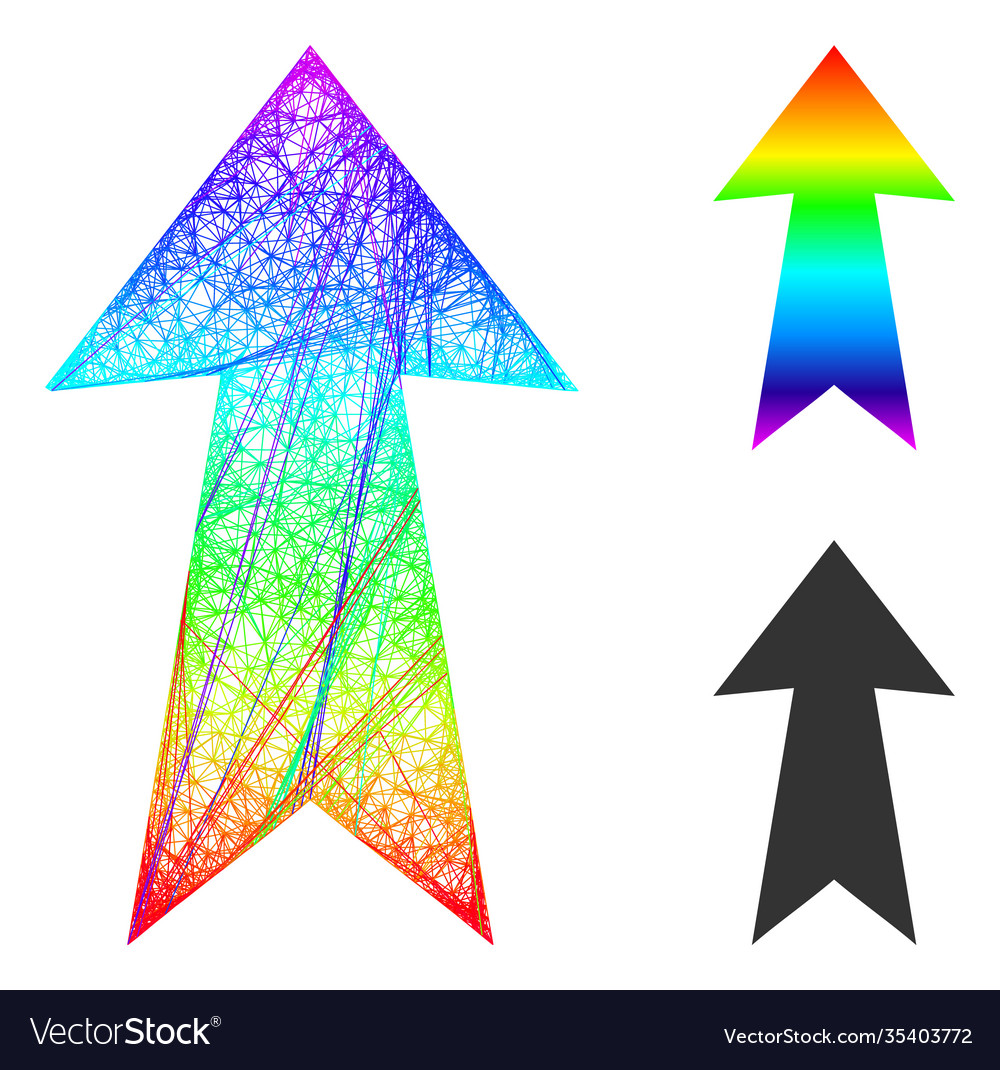 Spectrum net gradient arrow up icon