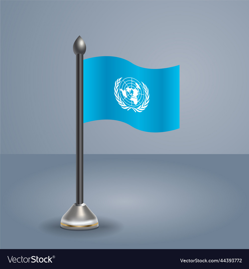 State table flag of united nations Royalty Free Vector Image