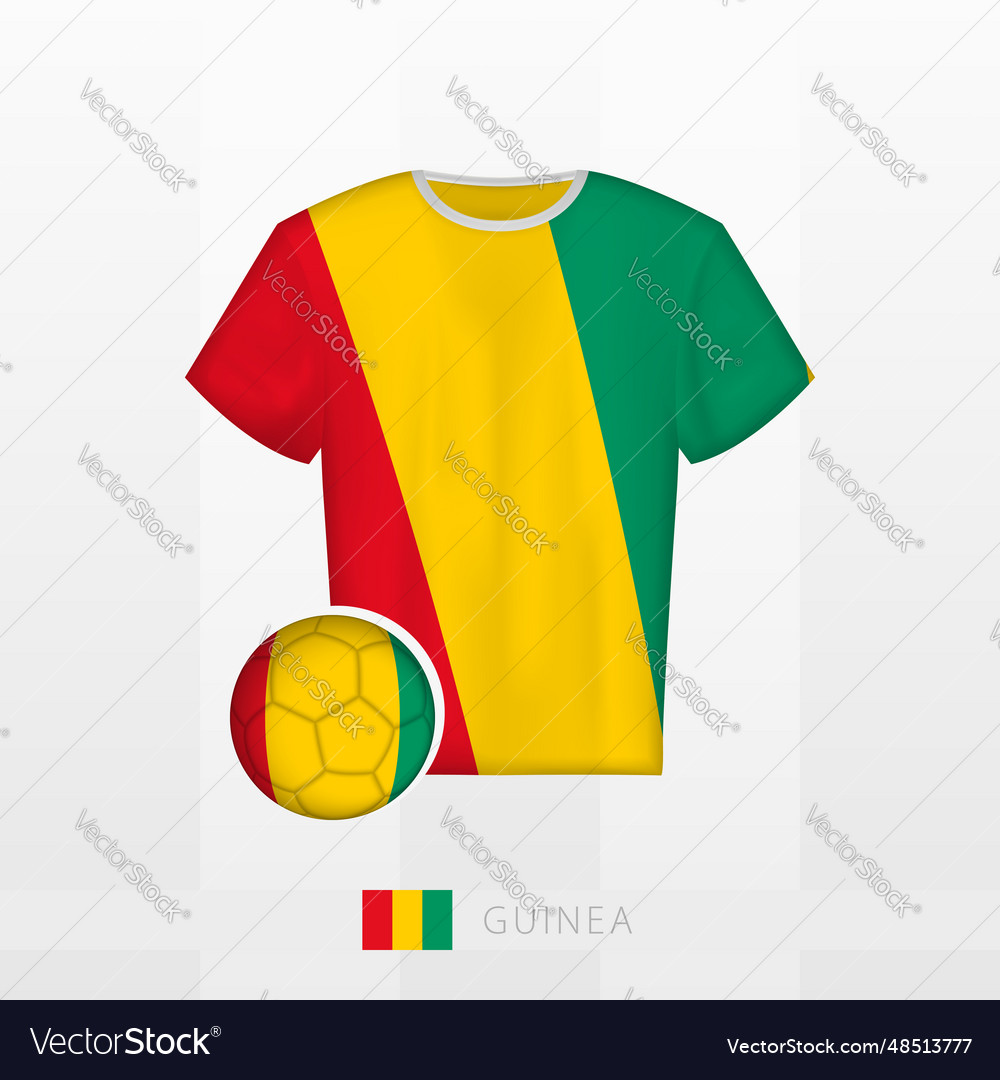 Football uniform of national team guinea