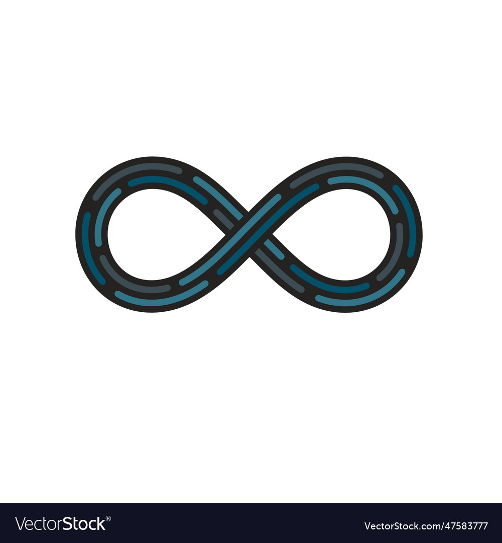Infinity symbol icon Royalty Free Vector Image