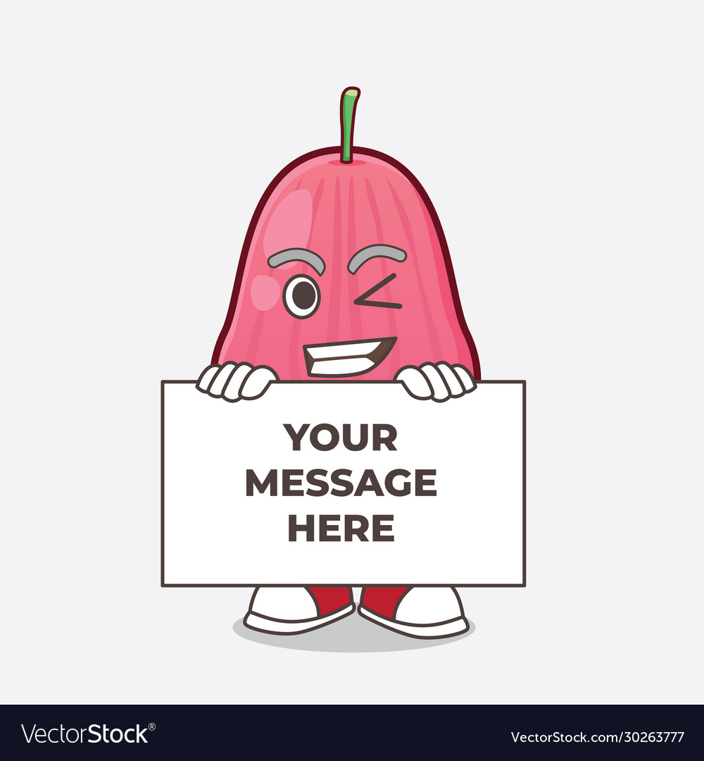 Java apple cartoon mascot character with funny Vector Image