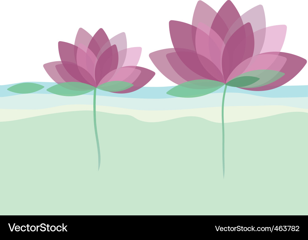 Background with flowers Royalty Free Vector Image