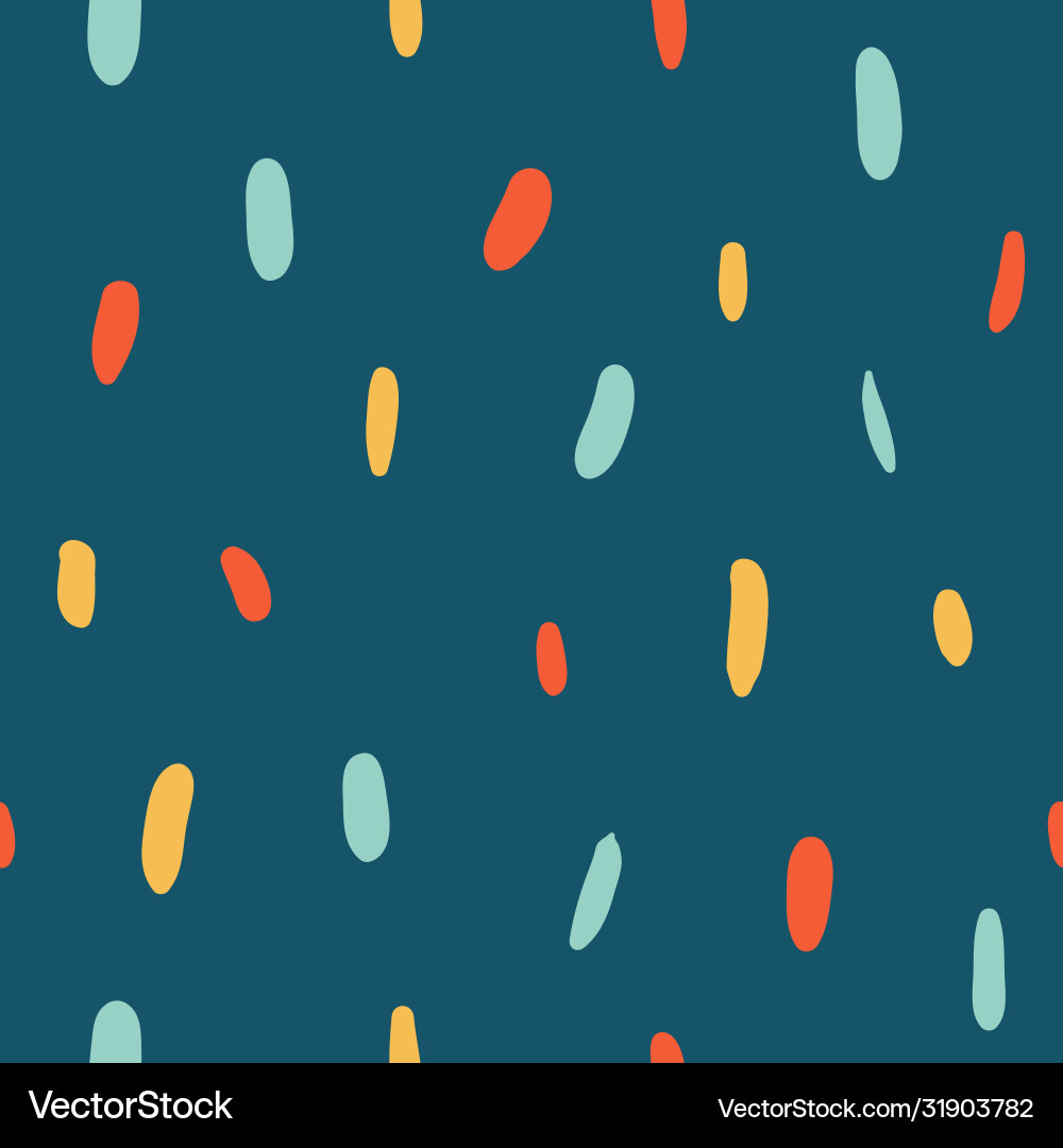 Confetti seamless pattern Royalty Free Vector Image