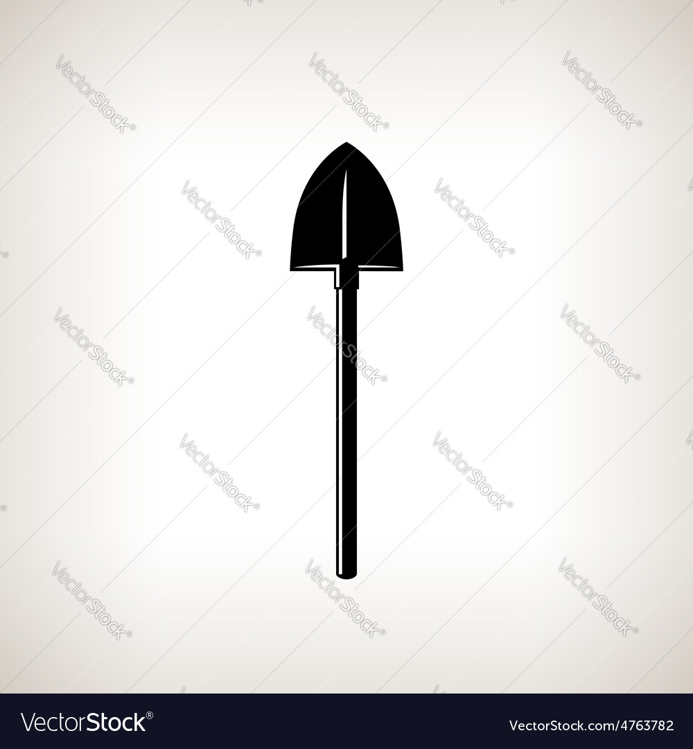 Silhouette of shovel