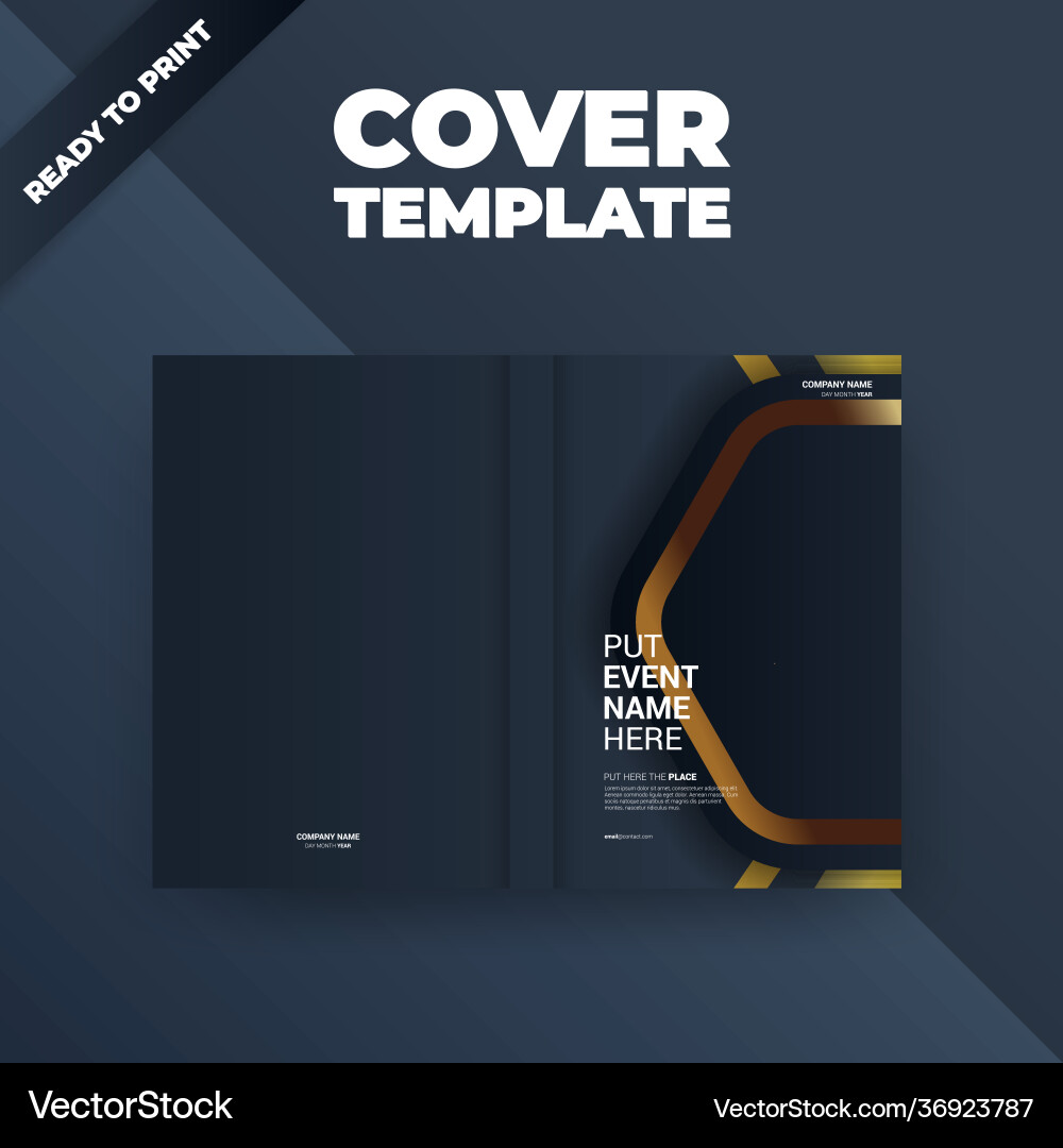 Flyer brochure design template cover business Vector Image
