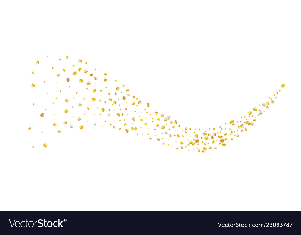 Golden glitter confetti