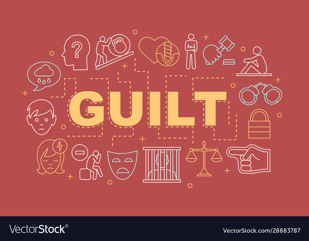 Guilt word concepts banner