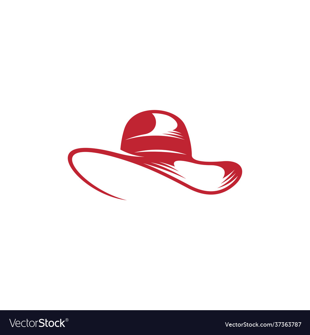 Hat logo design creative concept