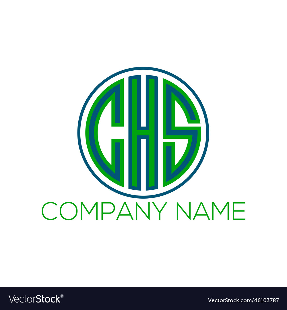 Initial letter chs logo