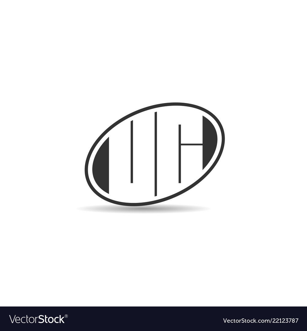 Initial letter uc logo template design