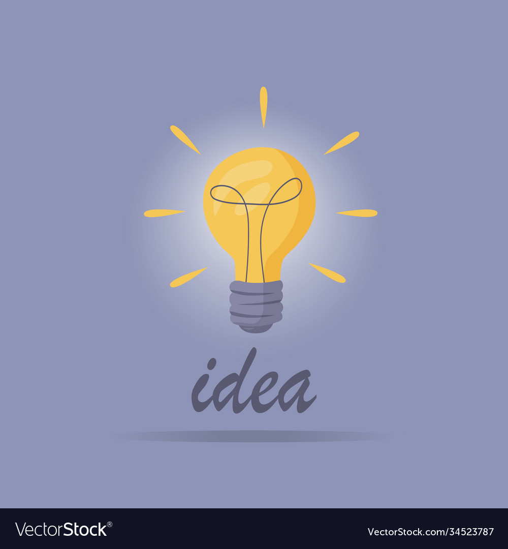 Light bulb Royalty Free Vector Image - VectorStock