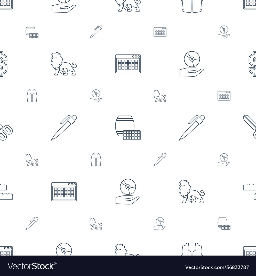 Template icons pattern seamless white background