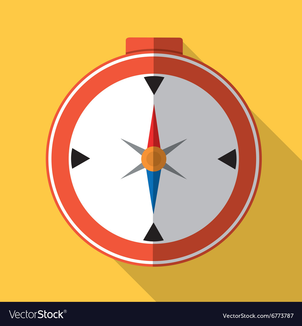 Travel compass graphic icon