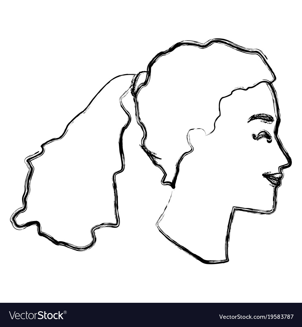 Frau Kopf Silhouette