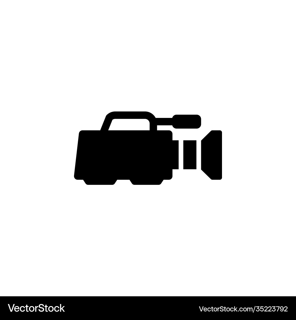 Camera icon flat Royalty Free Vector Image - VectorStock