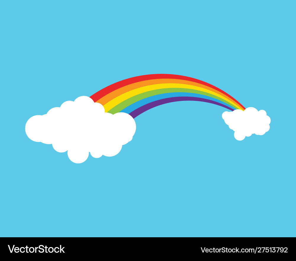 Rainbow icon template Royalty Free Vector Image