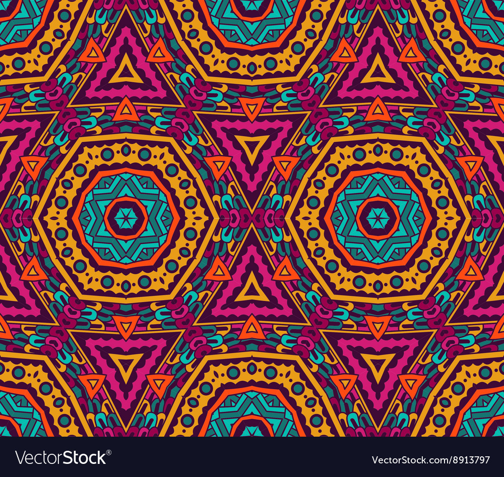 Abstract vibrant seamless pattern