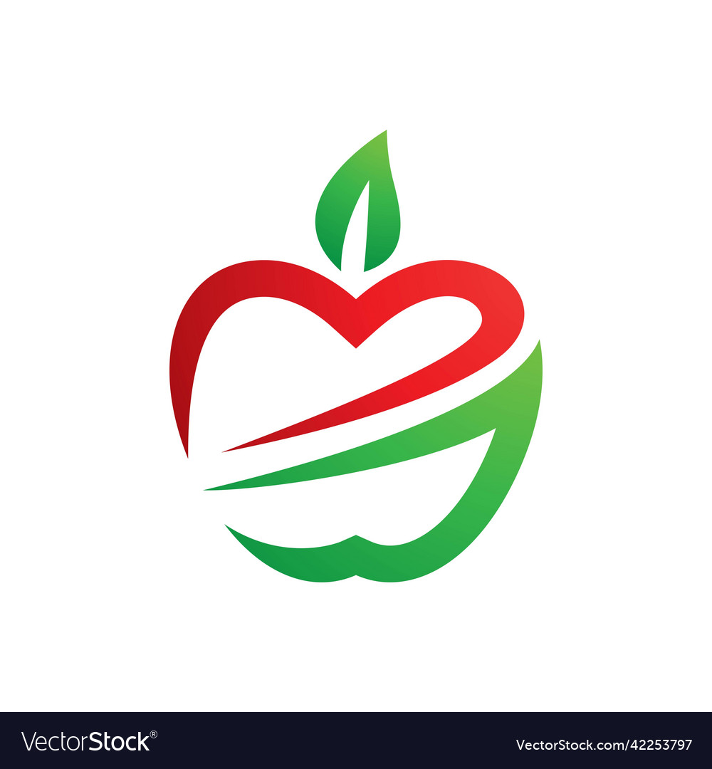 Apple logo images Royalty Free Vector Image - VectorStock