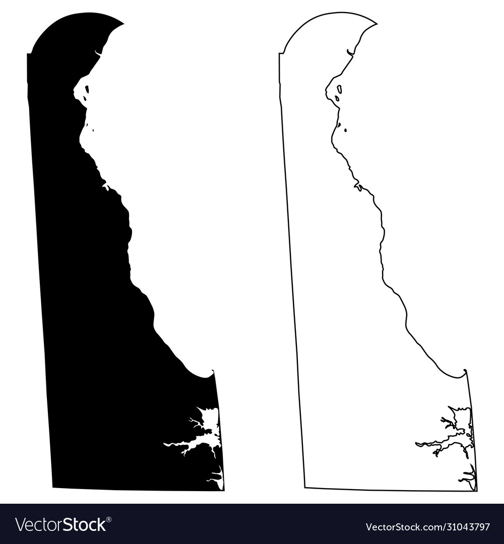 Delaware de state maps usa