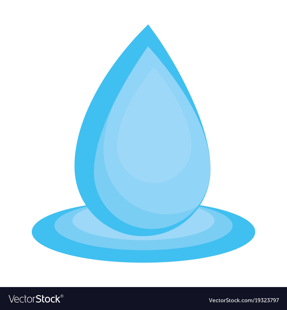 Water drop symbol cartoon