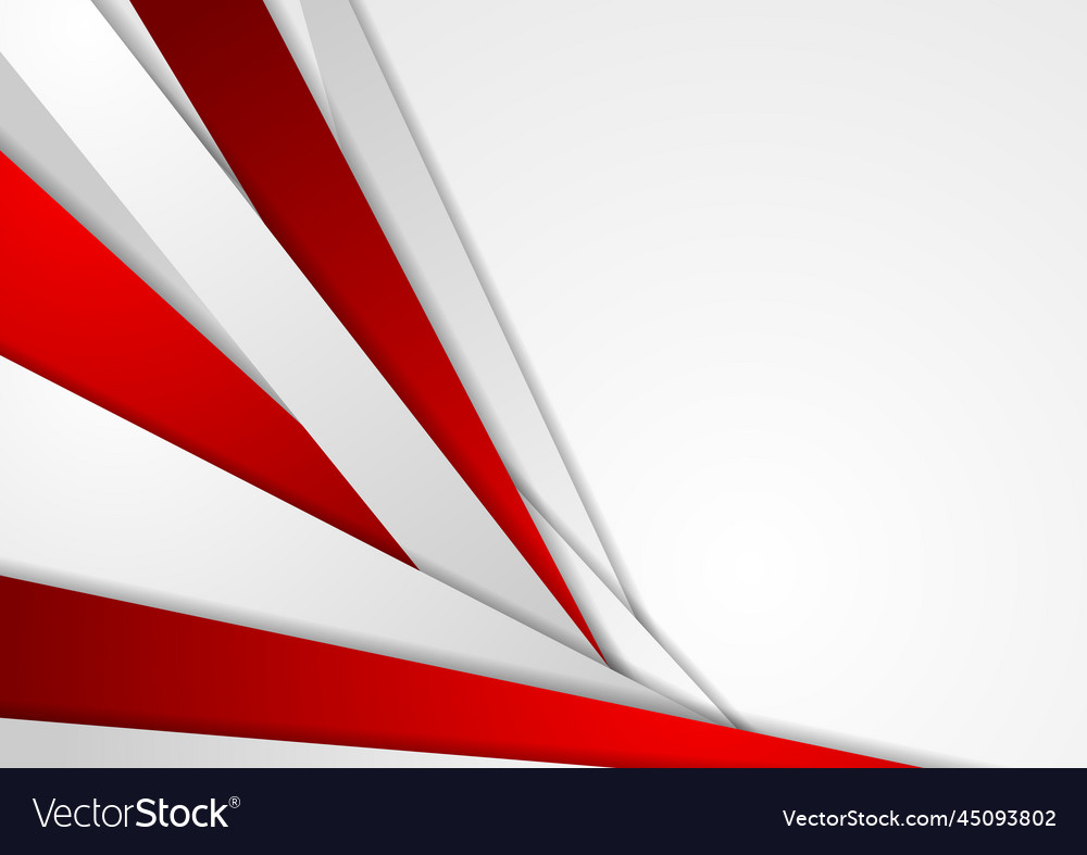 Abstract corporate red grey tech background Vector Image