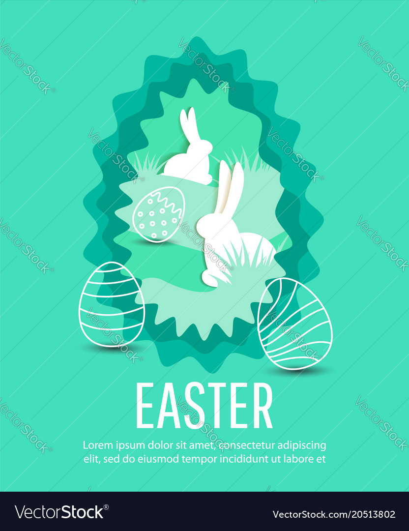 Easter street event festival and fair banner Vector Image