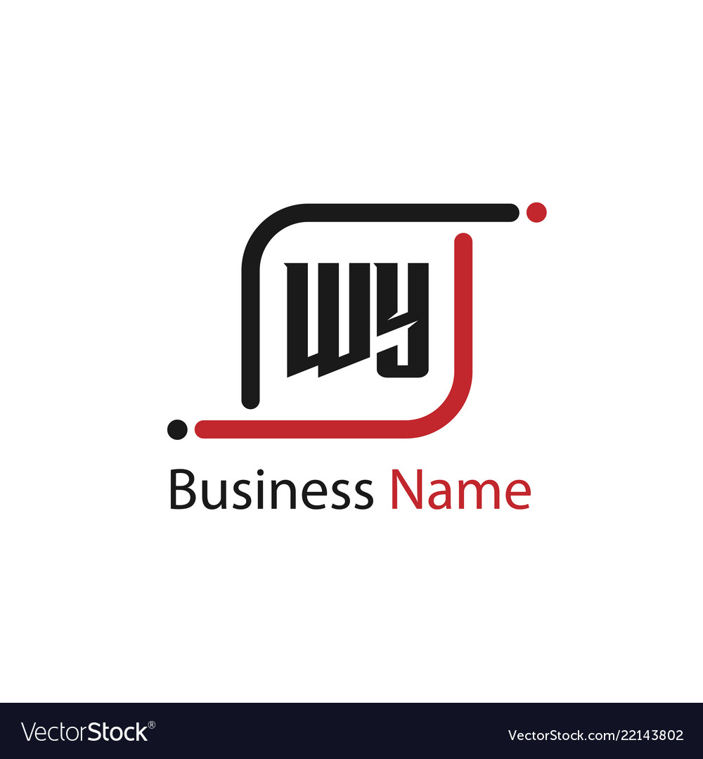 Initial letter wy logo template design