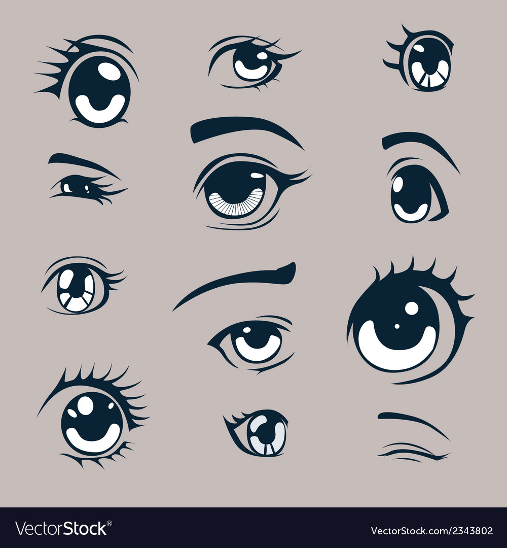 Eyes Stock Illustration - Download Image Now - Manga Style, Eye