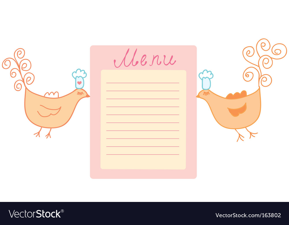 Bird menu