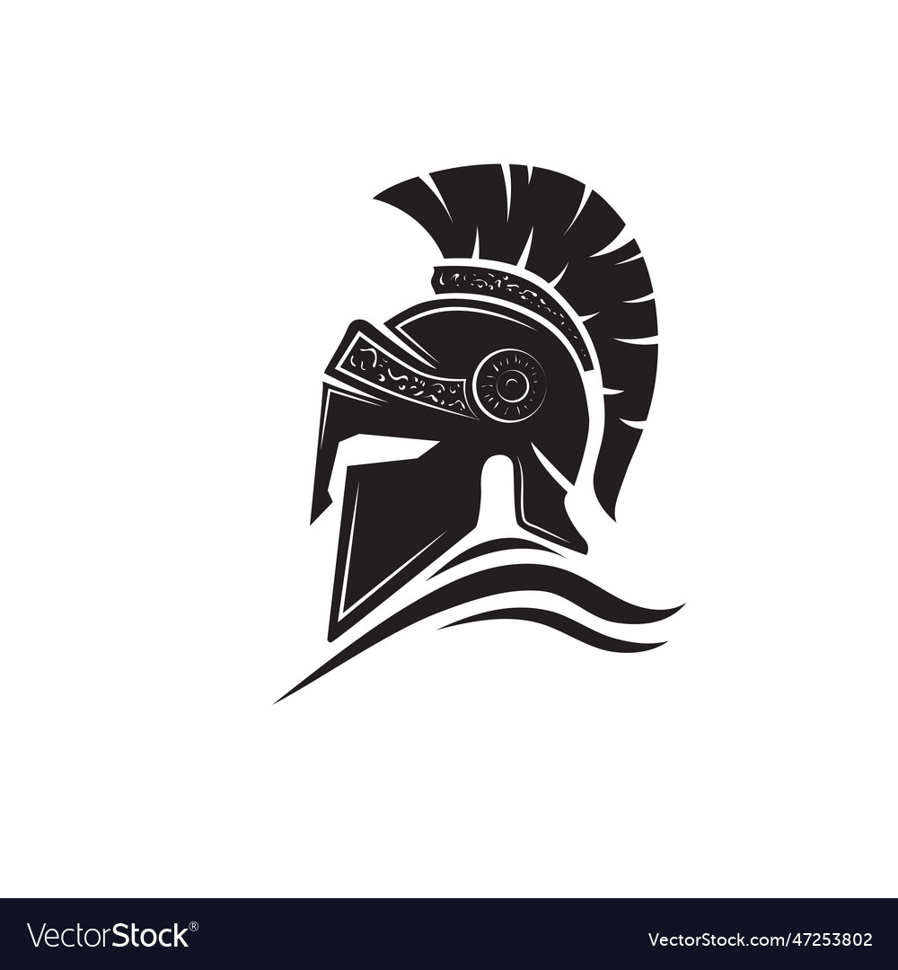 Vintage Spartan Sparta Logo, Spartan Helmet Logo Design By