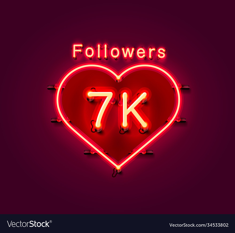 Thank You Followers Peoples 7k Online Social Vector Image