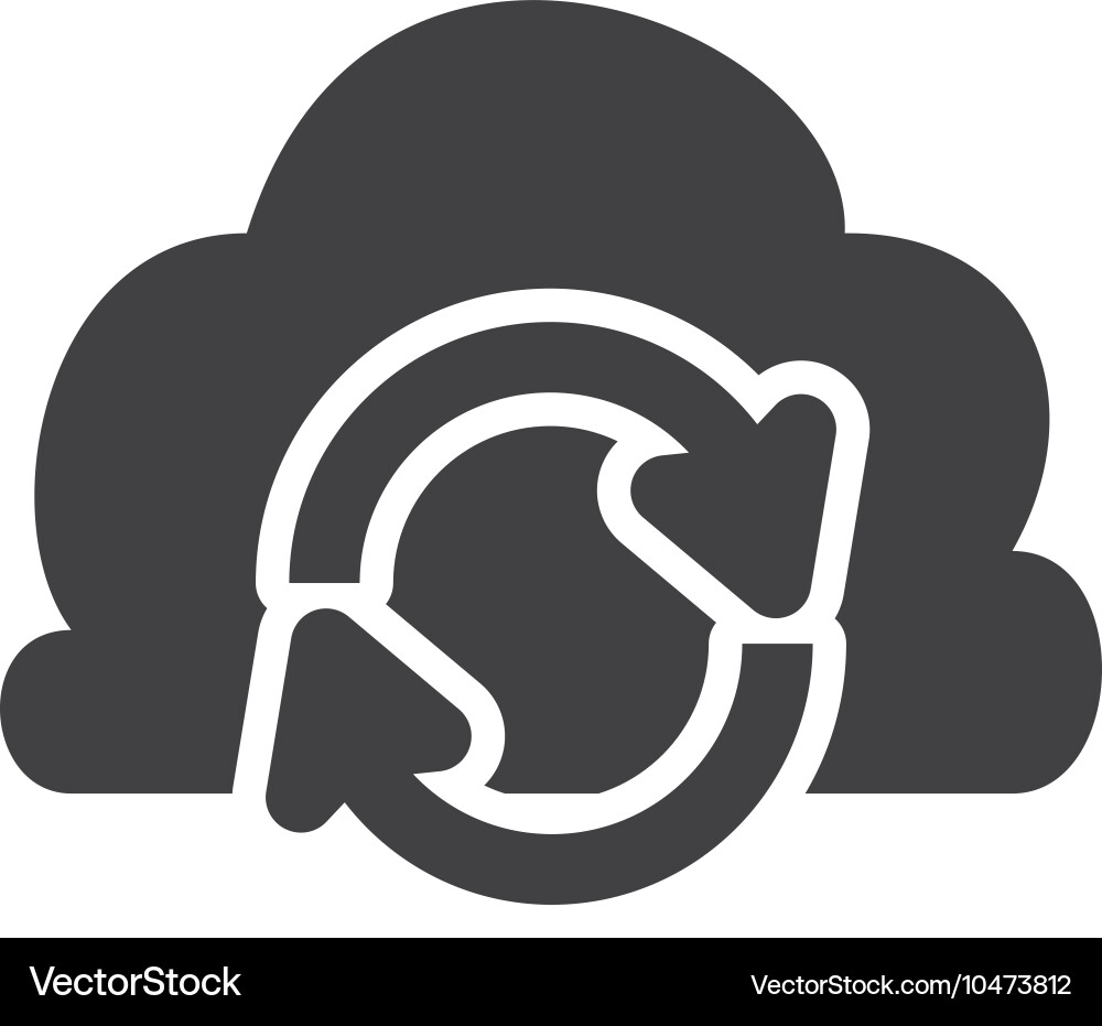 Cloud computing and web hosting design Royalty Free Vector