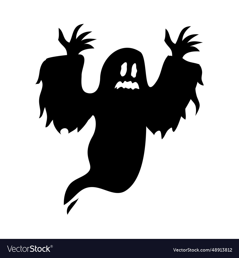 Ghost creature horror Royalty Free Vector Image