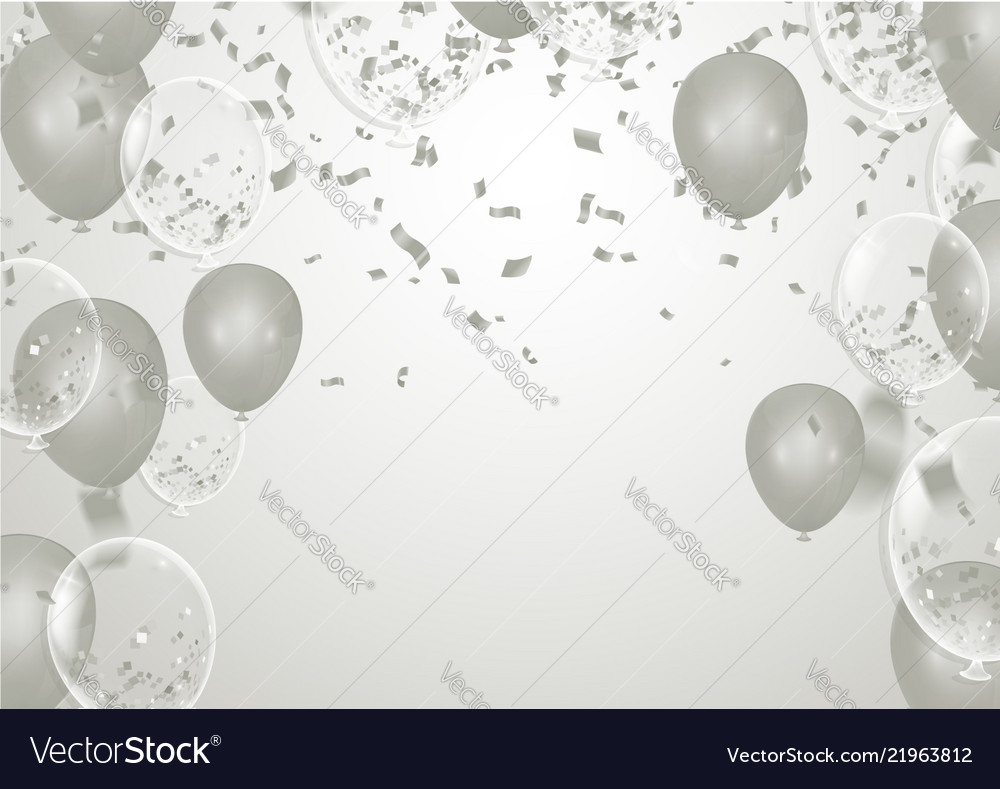 silver balloons