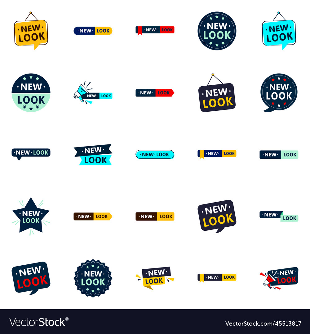 25 innovative images for a bold new look in your Vector Image
