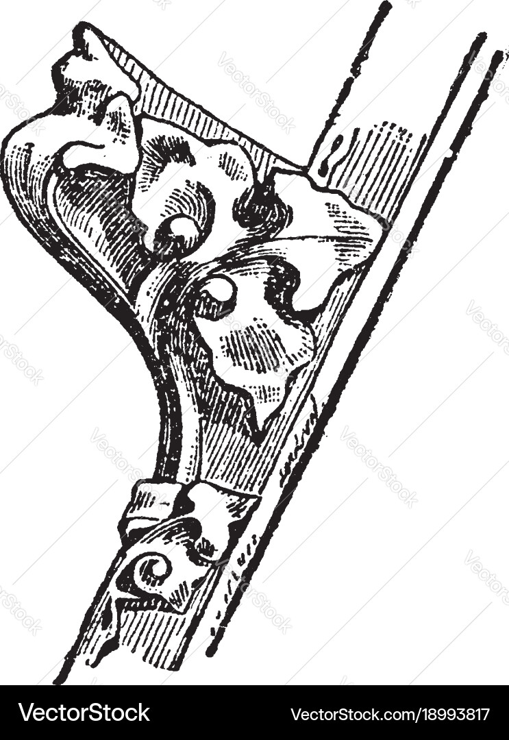 Crocket resemblance vintage engraving Royalty Free Vector
