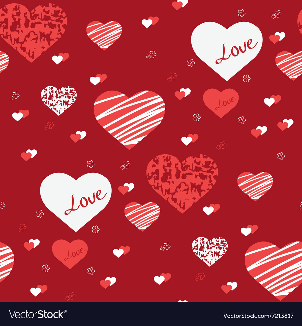 Hearts seamless pattern