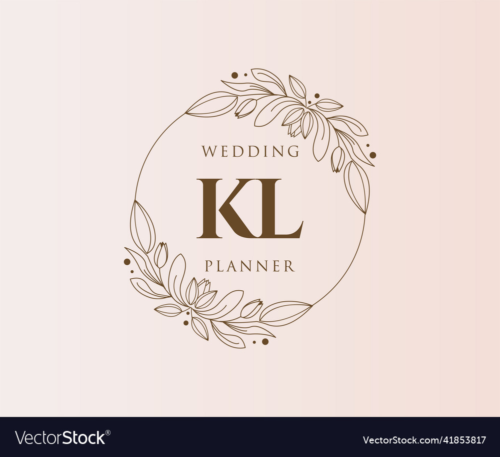 Kl Initialen Brief Hochzeit Monogramm Logos