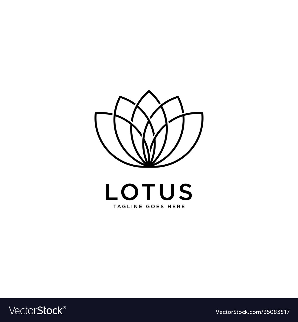 Lotus logo template Royalty Free Vector Image - VectorStock