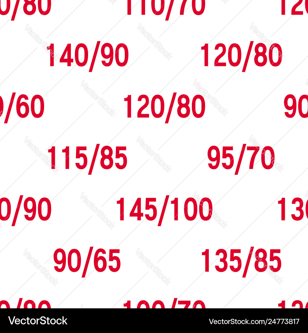 Pattern With Blood Pressure Rate For Backgrounds Vector Image