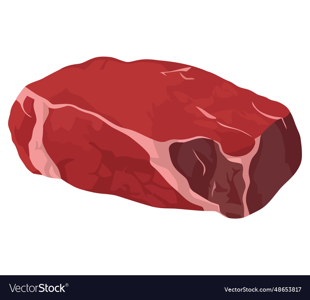 Red meat design Royalty Free Vector Image - VectorStock