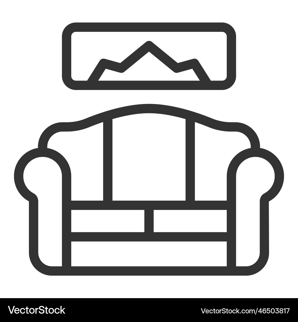 Soft sofa Royalty Free Vector Image - VectorStock